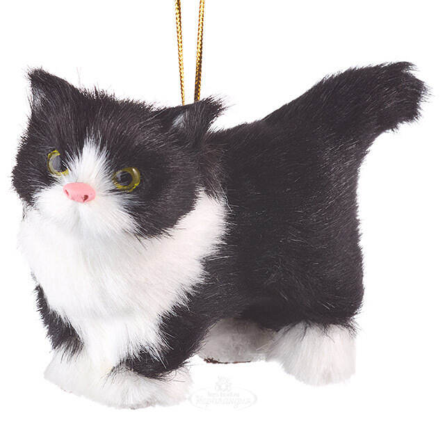 Елочная игрушка Кот Феликс - Пушистый Друг 11 см Kurts Adler (Куртс Адлер)
