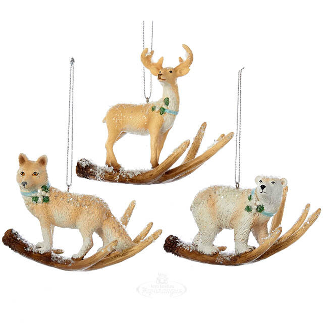 Елочная игрушка Олень - Северное Чудо 10 см, подвеска Kurts Adler