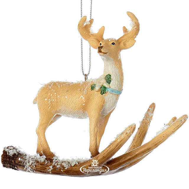 Елочная игрушка Олень - Северное Чудо 10 см, подвеска Kurts Adler