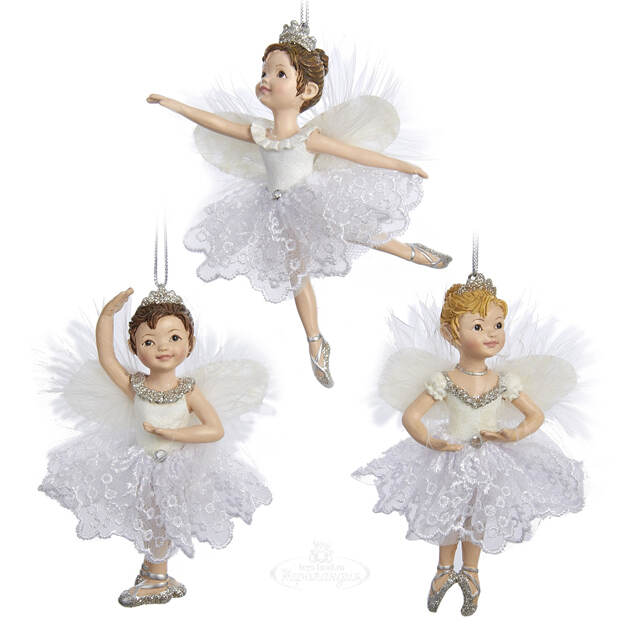 Ёлочная игрушка Фея-балерина Мелодия 11 см, подвеска Kurts Adler