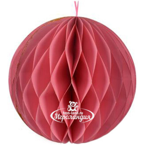 Бумажный шар Soft Geometry 30 см розовый Due Esse Christmas