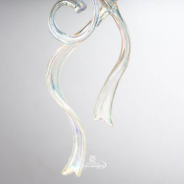 Елочная игрушка Бант Алиони 16*10*6 см перламутровый, подвеска Koopman