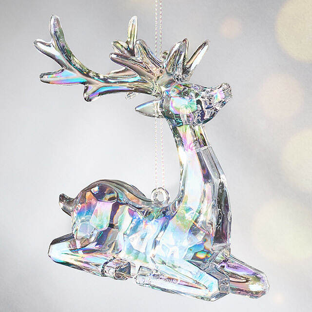Елочная игрушка Олень Филидель 10 см с перламутровыми рогами, подвеска Koopman