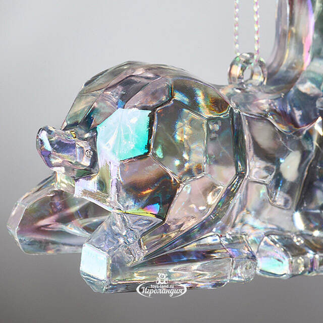 Елочная игрушка Олень Филидель 10 см с перламутровыми рогами, подвеска Koopman