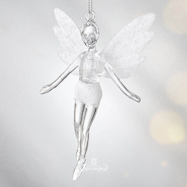 Елочная игрушка Фея Донна-Белла с белыми крыльями 12 см, 2 шт, подвеска Koopman