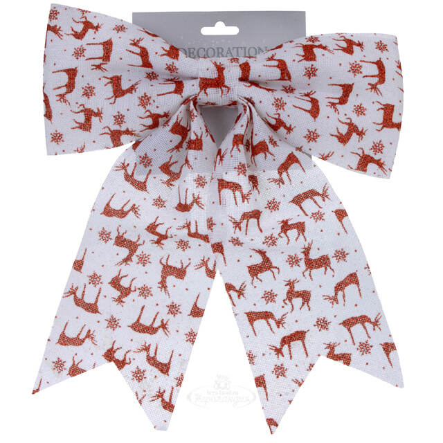 Бант Фантазия из Джута 34*28 см белый Koopman