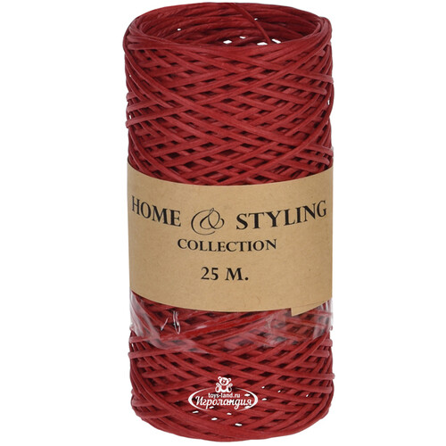 Декоративный шнур Classic 25 м армированный красный Koopman