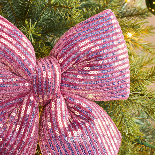 Декоративный бант Splendente 25*21 см, розовый Koopman