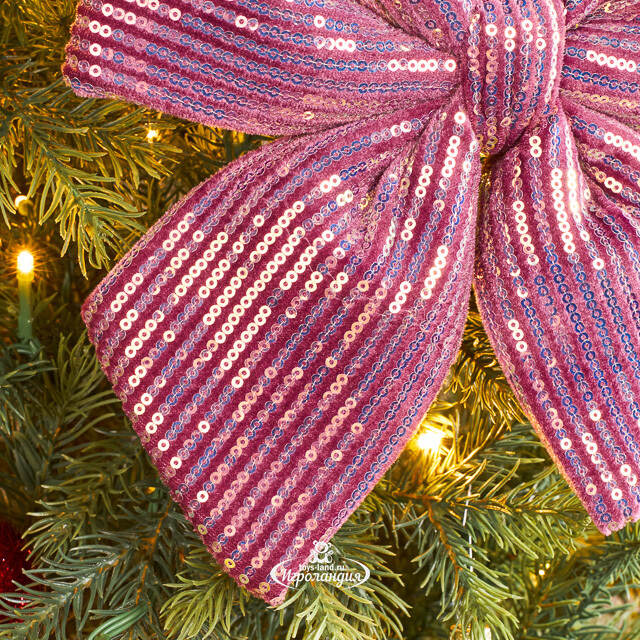 Декоративный бант Splendente 25*21 см, розовый Koopman