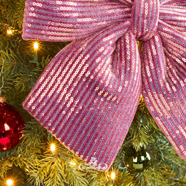 Декоративный бант Splendente 30*26 см, розовый Koopman