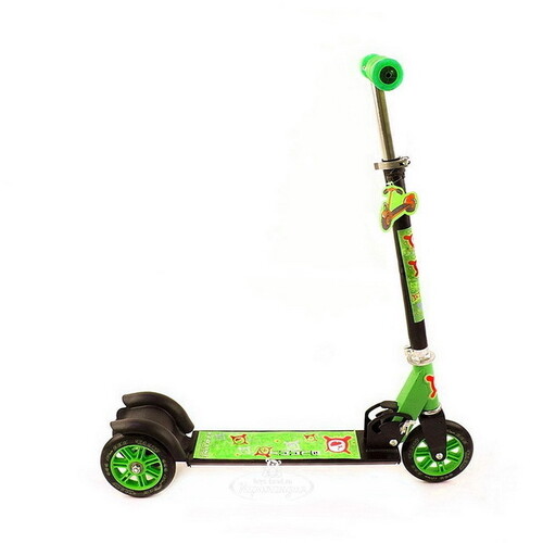 Самокат детский Explore Bunny, зеленый, колеса 120 мм, до 50 кг Amigo