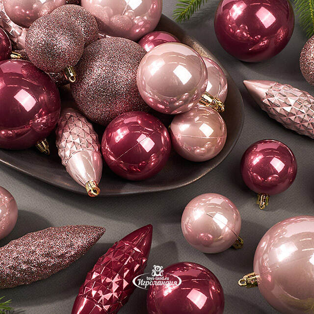 Набор пластиковых шаров Charmic - Ягодная Карамель 5-12 см, 31 шт Koopman