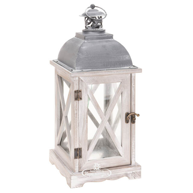 Подсвечник фонарь Розелли 41*16 см белый Koopman