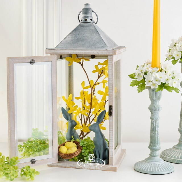 Подсвечник фонарь Тринелли 41*16 см белый Koopman