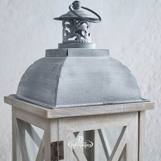 Подсвечник фонарь Розелли 41*16 см белый Koopman