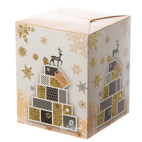 Подарочная коробка с ручками Magic Christmas - Волшебный Олень 20*10 см Due Esse Christmas