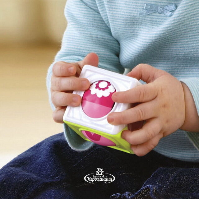 Развивающая игрушка Волшебные кубики, 4 шт, сиренево-розовый Fisher Price (Фишер Прайс)
