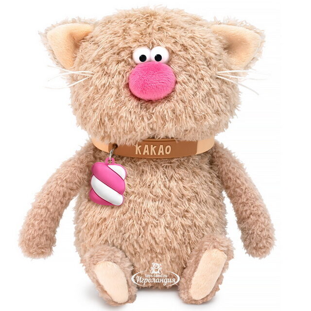 Мягкая игрушка Кот Какао-Валентинка 16 см, Кофейные Коты Budi Basa