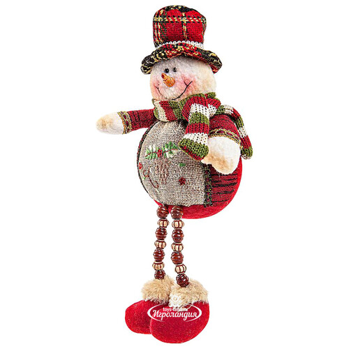 Мягкая игрушка Шотландское Рождество - Снеговик сидячий 23 см Mister Christmas
