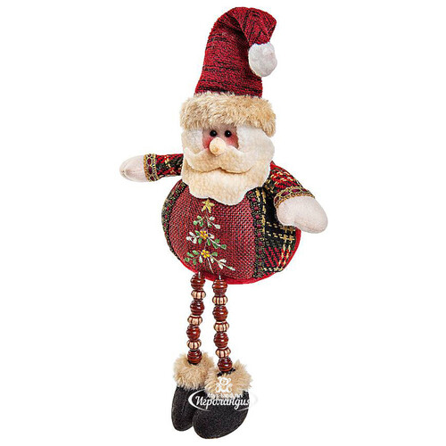 Мягкая игрушка Шотландское Рождество - Дед Мороз сидячий 23 см Mister Christmas