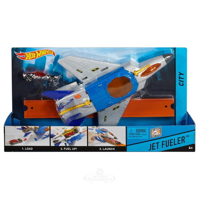 Игровой набор Самолет-заправщик c машинкой (Hot Wheels) Mattel