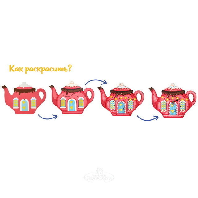 Набор для раскрашивания Часы - Чайные истории Magic Moments