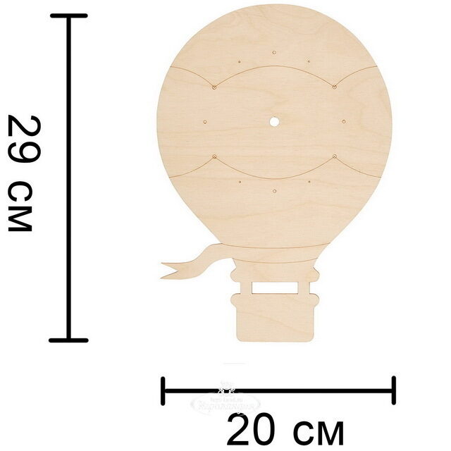 Набор для раскрашивания Часы - Воздушный шар Magic Moments
