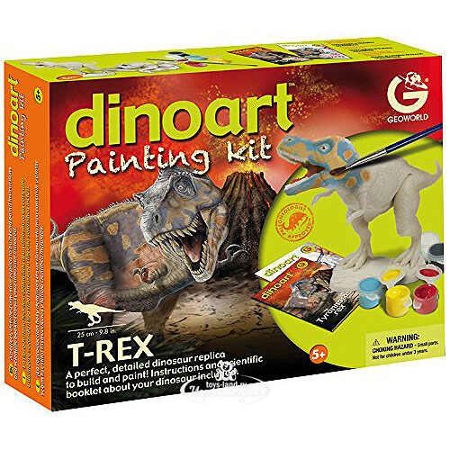 Набор для раскрашивания Динозавр T-Rex, 25 см Geoworld
