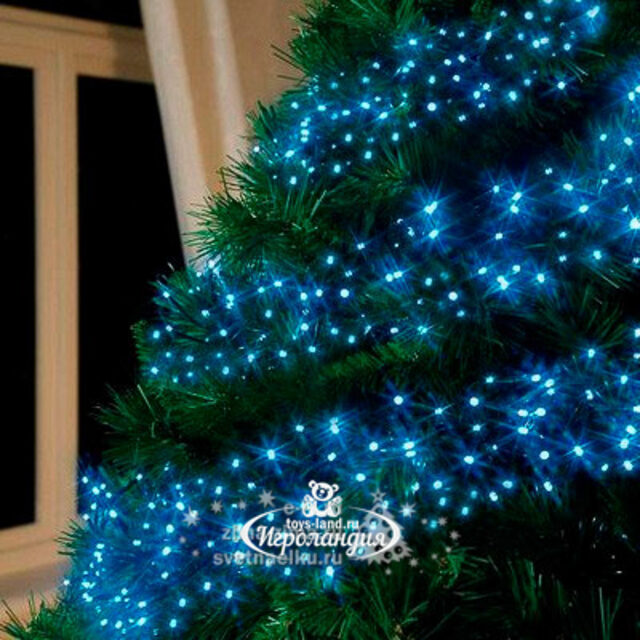 Светодиодная гирлянда Млечный путь - Cluster Lights 2.4 м, 192 синих MINILED ламп, черный ПВХ BEAUTY LED