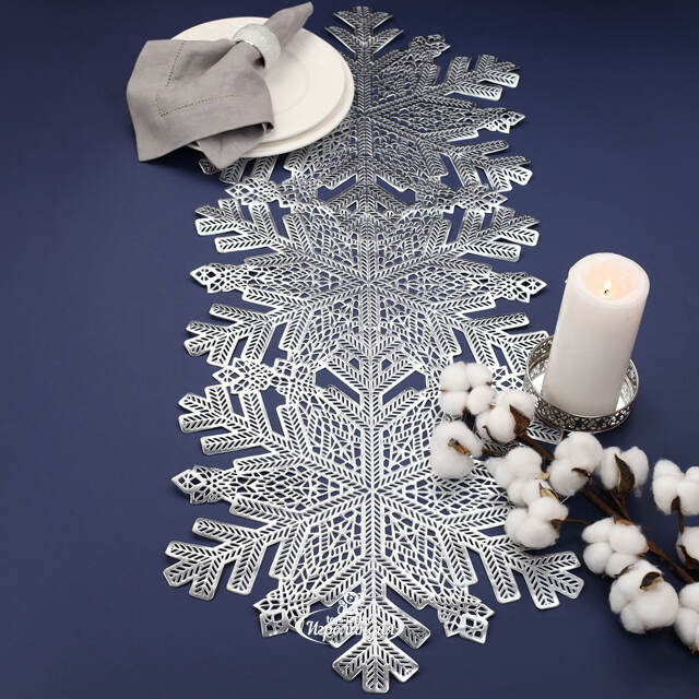 Плейсмат Селин 90*32 см серебряный Koopman