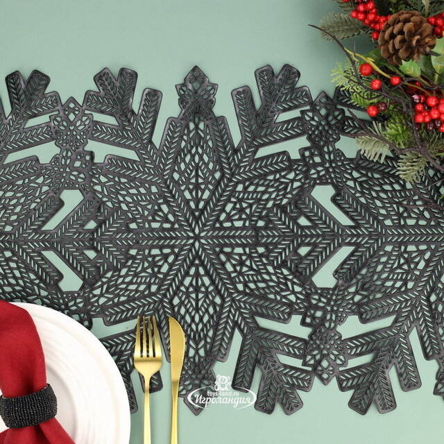 Плейсмат Селин 90*32 см черный Koopman