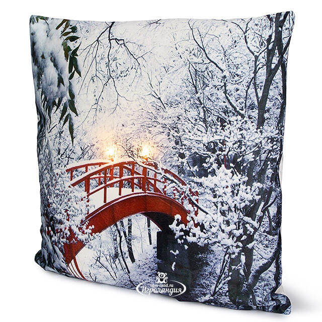 Декоративная подушка с лампочками Mystery Bridge 45*45 см, на батарейках Peha (Пеха)