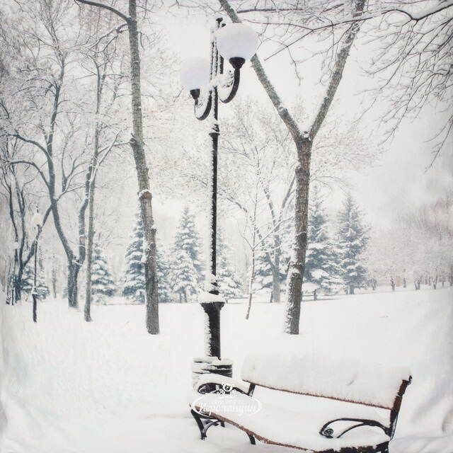 Декоративная подушка с лампочками Winter Alley 45*45 см, на батарейках Peha (Пеха)