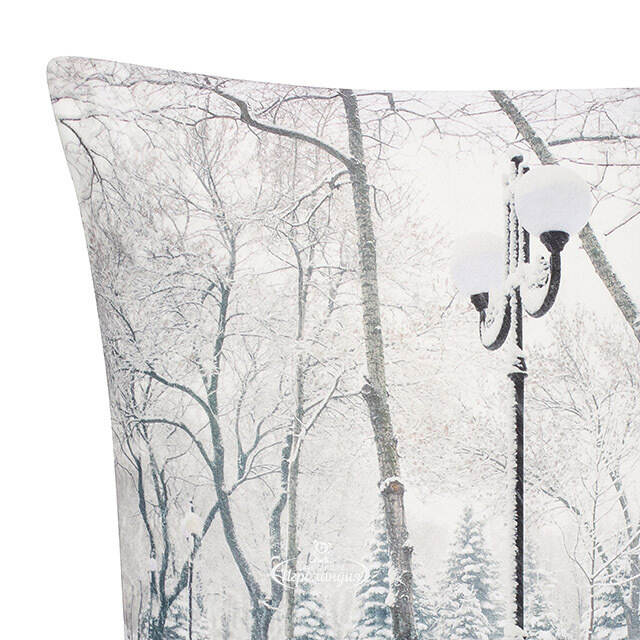 Декоративная подушка с лампочками Winter Alley 45*45 см, на батарейках Peha (Пеха)