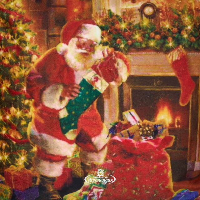 Новогодняя подушка с лампочками Christmas Eve 45*45 см, на батарейках Peha (Пеха)
