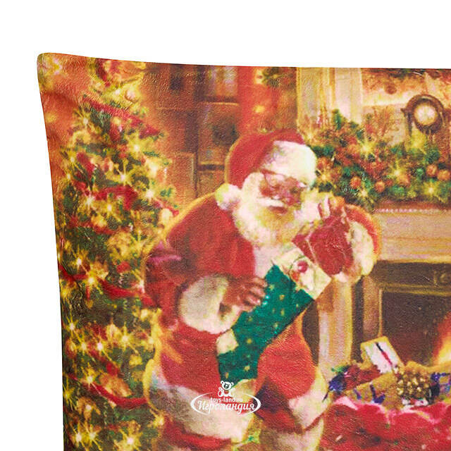 Новогодняя подушка с лампочками Christmas Eve 45*45 см, на батарейках Peha (Пеха)