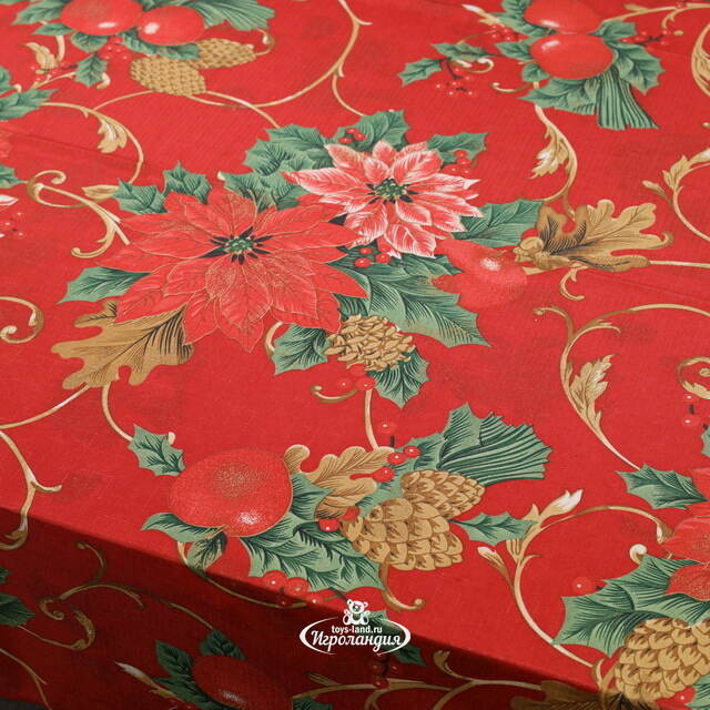 Новогодняя скатерть Сказочные Цветы 180*130 см Koopman