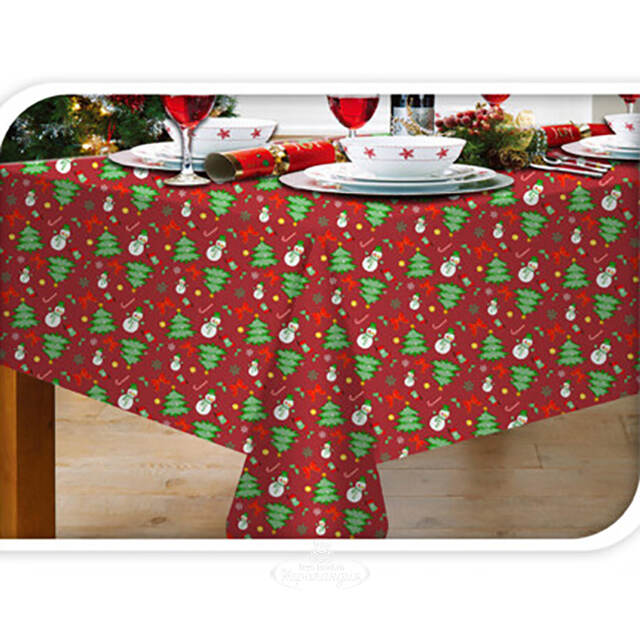 Новогодняя скатерть Зимнее торжество 180*130 см Koopman