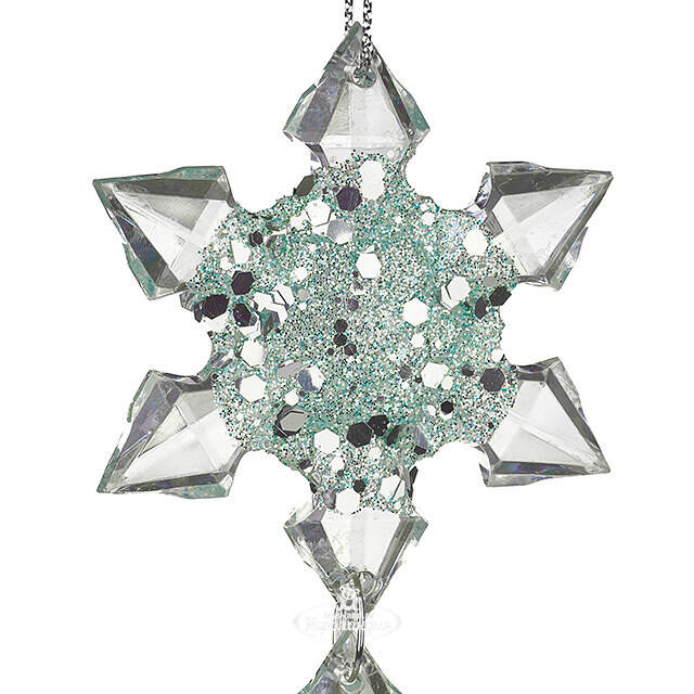 Набор елочных игрушек Снежинки Blumendorfo 21 см голубые, 3 шт, подвеска Kurts Adler