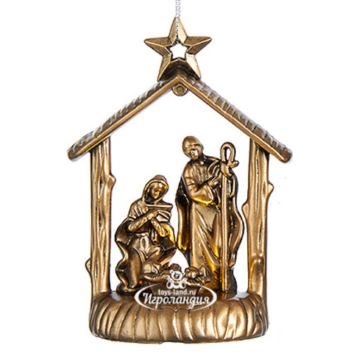 Елочное украшение Рождество Христово - звезда 11 см, подвеска Kurts Adler