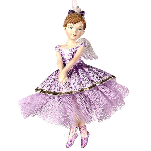 Елочная игрушка Юная Балерина Мия - Lilac Ballet 10 см, подвеска Goodwill
