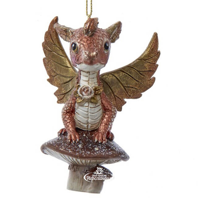Елочная игрушка Дракончик Имеральд 9 см Kurts Adler (Куртс Адлер)