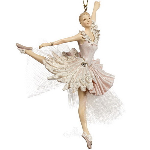 Елочная игрушка Балерина Камелия - Воздушные Таланты Салерно 13 см, подвеска Goodwill