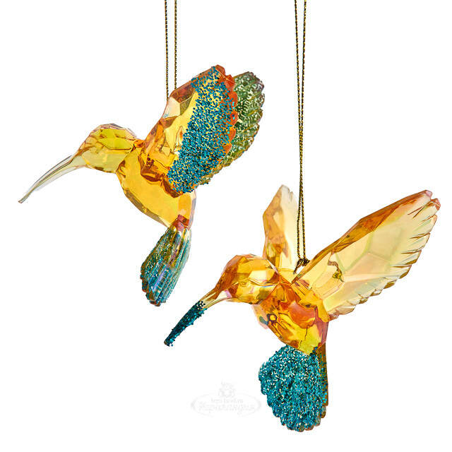 Елочная игрушка Kristal Колибри - Golden Pollen 10 см Kurts Adler