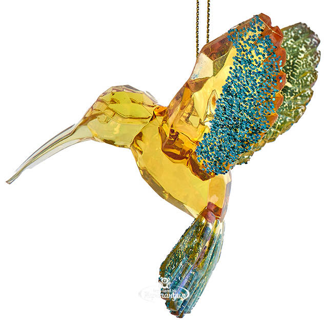 Елочная игрушка Kristal Колибри - Golden Pollen 10 см Kurts Adler