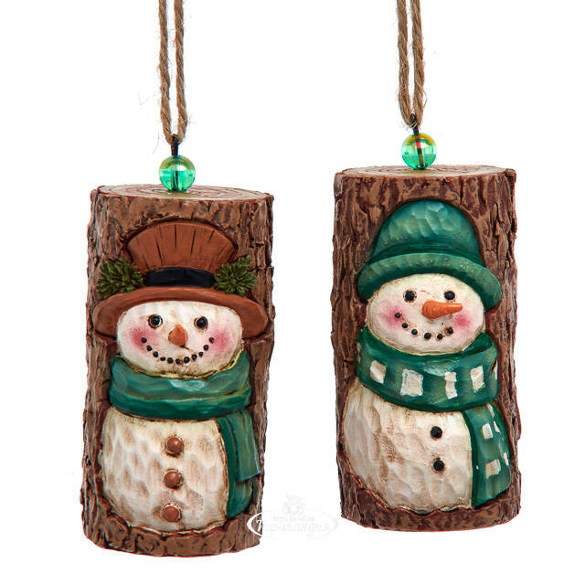 Елочная игрушка Magical Forest Snowman 8 см Kurts Adler