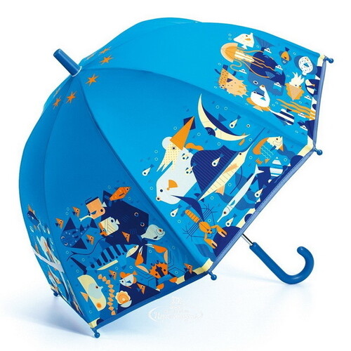 Детский зонтик Морской мир 68 см Djeco