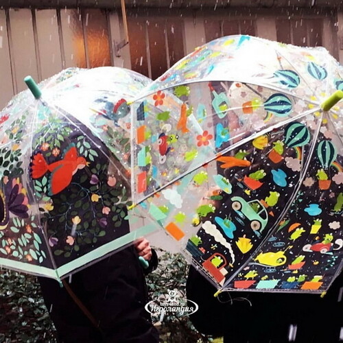 Детский зонтик Цветы и птицы 68 см Djeco