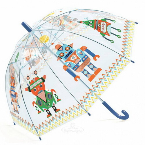 Детский зонтик Роботы 68 см Djeco