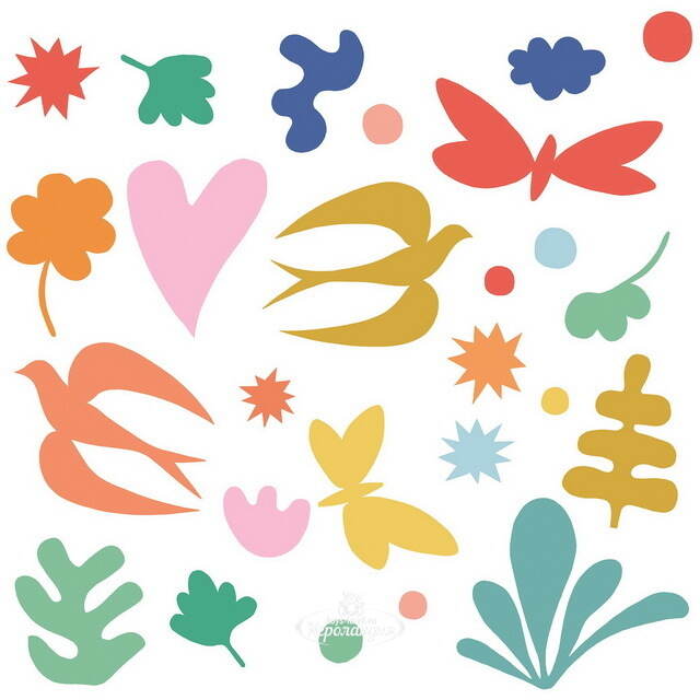 Детские наклейки на окна Фантазия, 36 шт DJECO (Джеко)